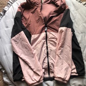 victoria secret pink hooded windbreaker